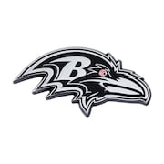 FANMATS Fanmats 4298905622 Baltimore Ravens Premium Metal Chrome Auto Emblem 4298905622